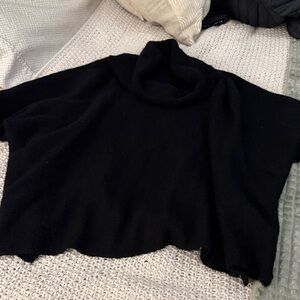 Elegant Black Cowl Neck Sweater